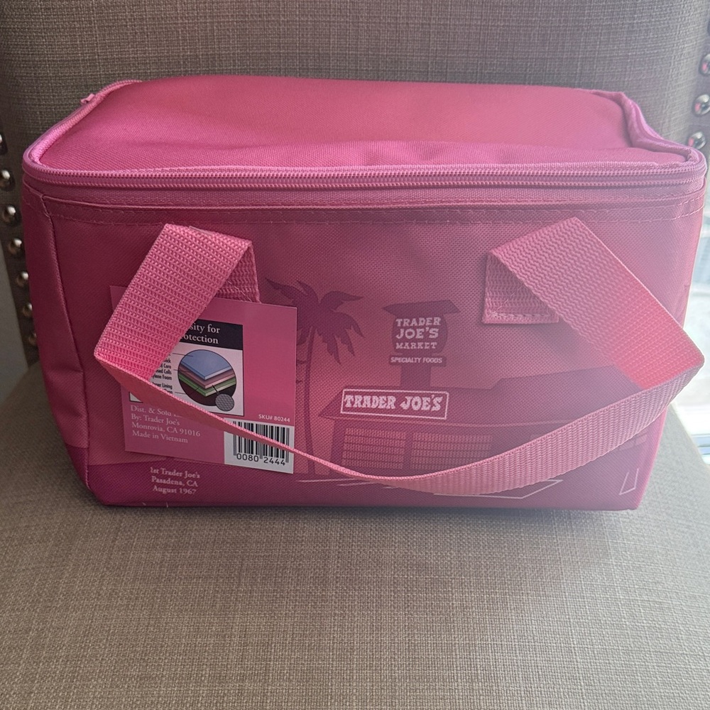 Trader Joe's Pink Insulated Tote